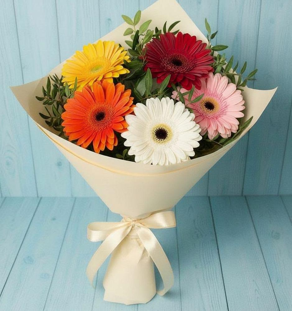 Букет цветов из: Герберы в Луначарском