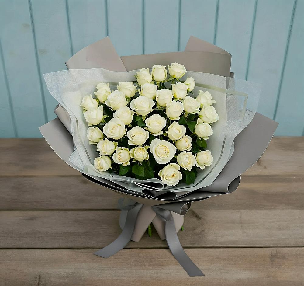 Букет Белоснежная нежность в Луначарском