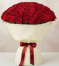 Букет 101 Красная роза Милано в Луначарском