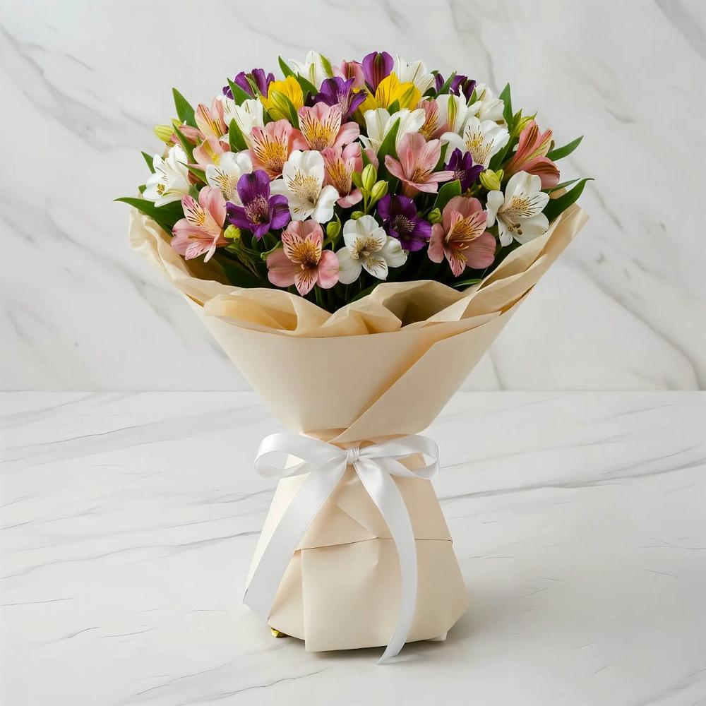 Букет цветов из: Альстромерии в Луначарском