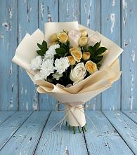 Букет цветов из:  Розы и Хризантемы в Луначарском