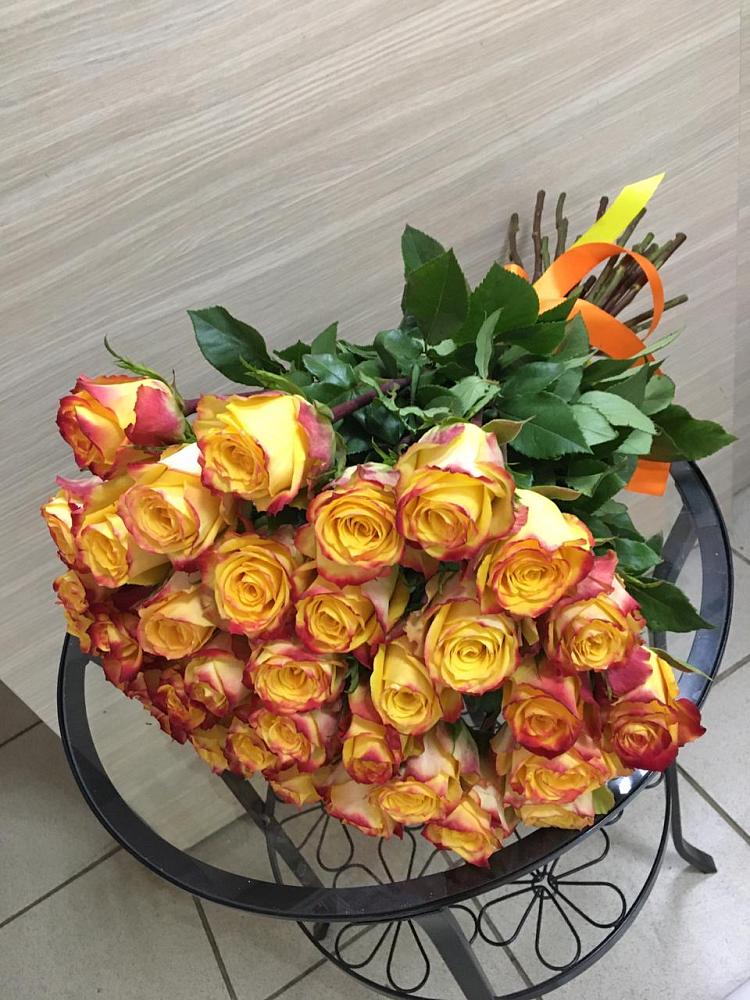 Букет Желтые розы в Луначарском