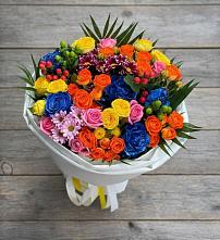 Букет цветов из:  Розы и Хризантемы в Луначарском