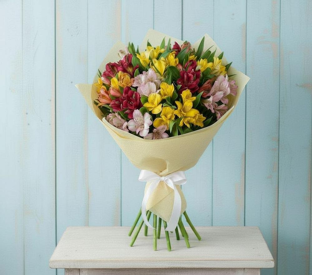 Букет цветов из: Альстромерии в Луначарском