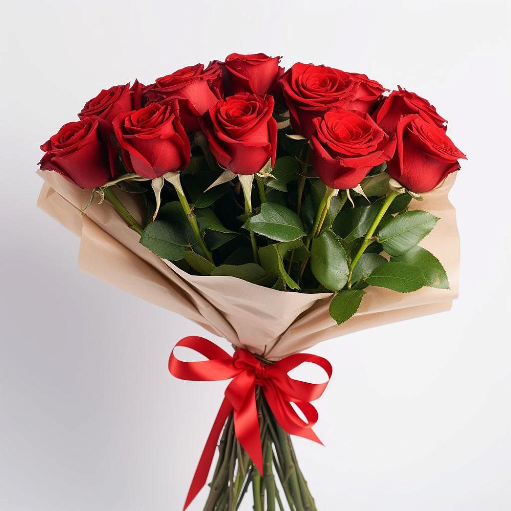 Букет 11 Красных роз Эдлесс Лав в Луначарском