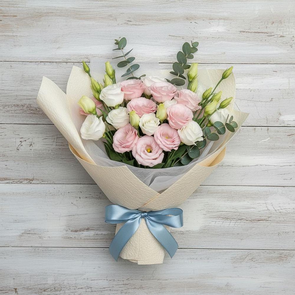 Букет цветов из: Лизиантусы в Луначарском